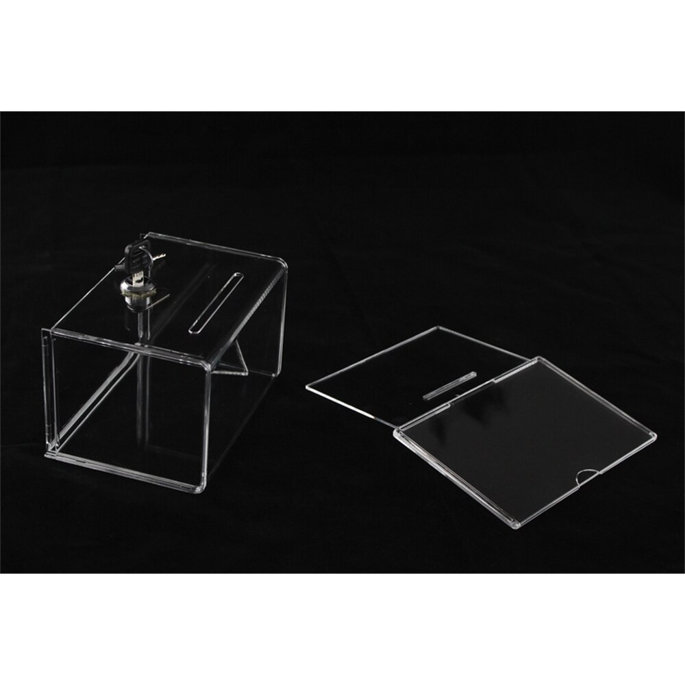 Zähler Acryl Spende Sammlung Kasten Plexiglas Spendensammlung Wohltätigkeit Kasten Mit Keylock Für Kirche Nicht-profitabel Gruppe Wohltätigkeit