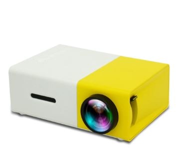 YG300 Led Mini Projector Hoge Resolutie Ultra Draagbare Hd 1080P Hdmi Usb Projector Mediaspeler Us Eu Au Uk socket Twee Kleuren