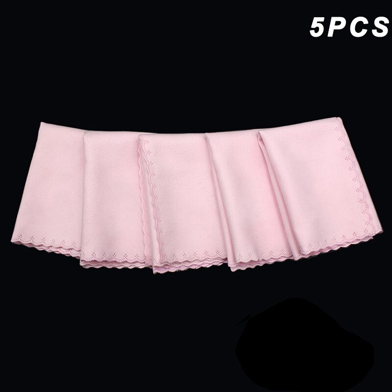 Instrumentos musicales de tela suave para guitarra y violín, accesorios para saxofón, 5 uds.: Rosa