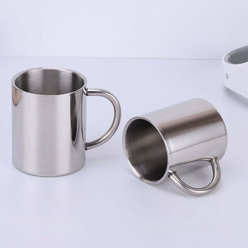 220/300/400ml kopper i rustfrit stål dobbeltvægget krus tumbler kaffekop te rejse kop