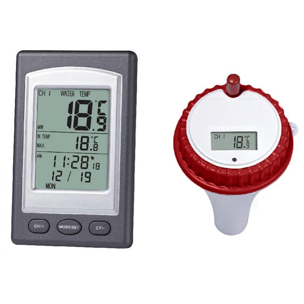 Solar Powered Floating Thermometer Wireless Indoor and Outdoor Solar Power Floating Swimming Pool Water & Spa Thermometer