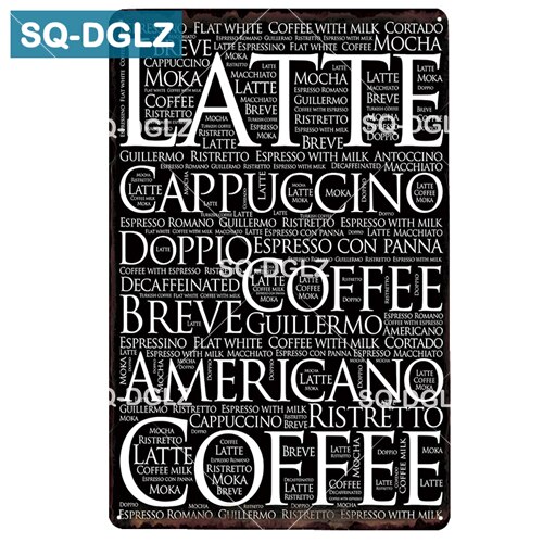 [sq-dglz] kaffe gør alt muligt metalskilt kaffepause vægdekoration kaffemenu blikskilte maleri plakater kunstplakat