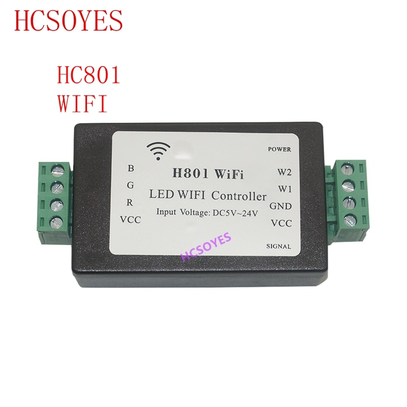 H801 Wifi; Rgbw Led Wifi Controller; Rgbw Wifi Led H801 Controller;DC5-24V Ingang; 4CH * 4A Uitgang