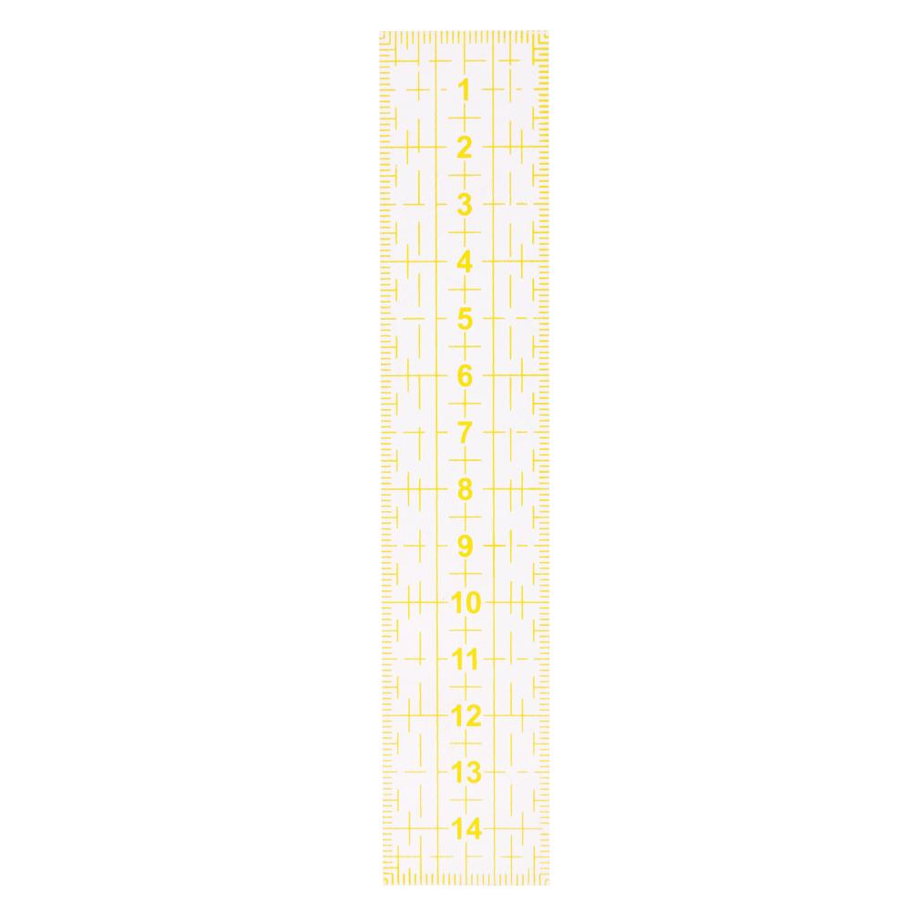 DIY Square Patchwork Feet Tailor Yardstick Cloth Cutting Rulers DIY Sewing Tool Multi-function Yardstick Cloth Cutting Ruler: D 15X3cm