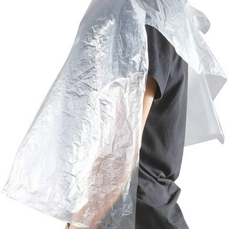 100 kpl pe esiliina kertakäyttöinen pitkä parturi wai kangas perm kampaamo kampaamo wai kampaamo viitta huivi 60 x 90cm