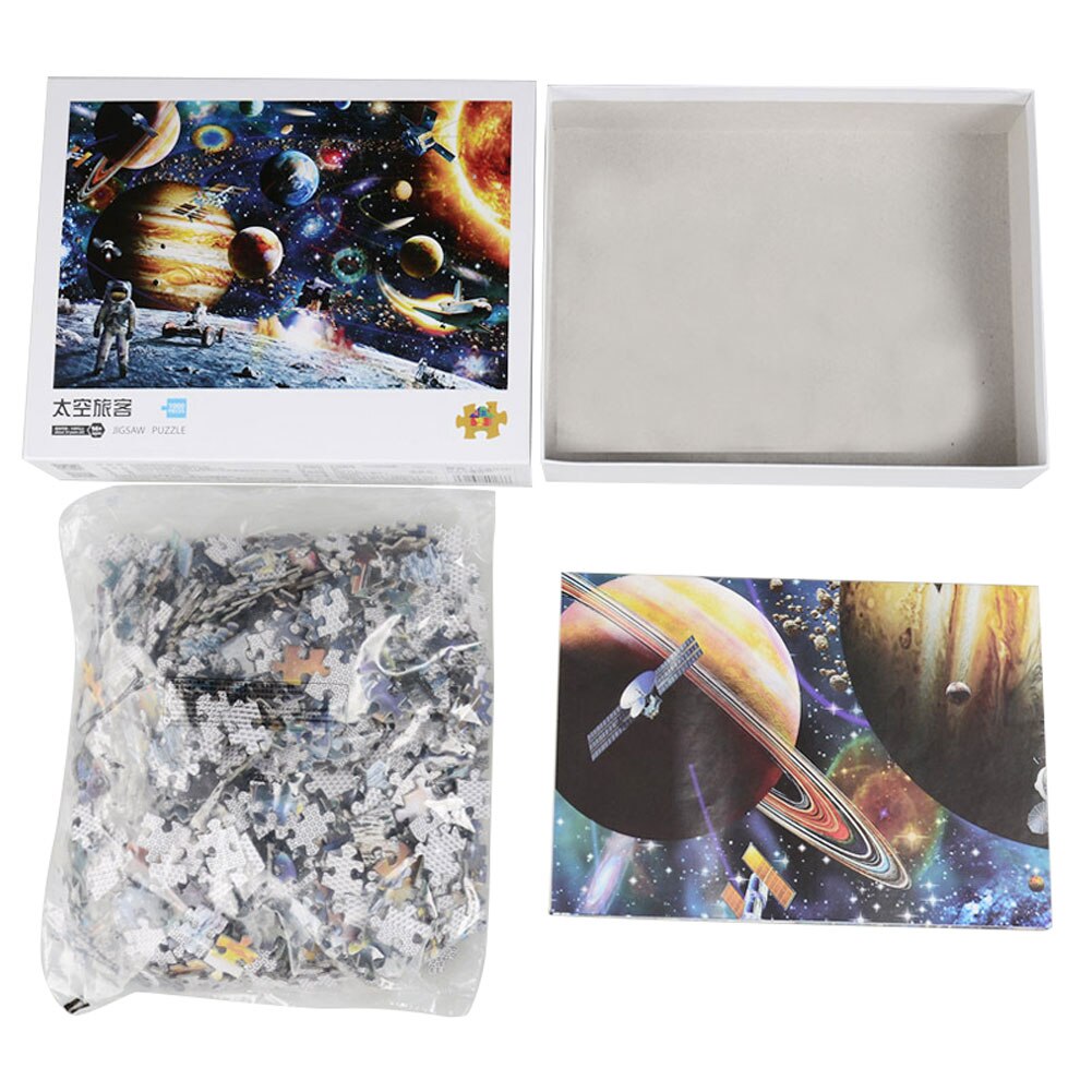 1000Pcs/set Jigsaw Puzzle for Adult Space Puzzle Planets in Space Jigsaw Puzzle 70 x 50cm