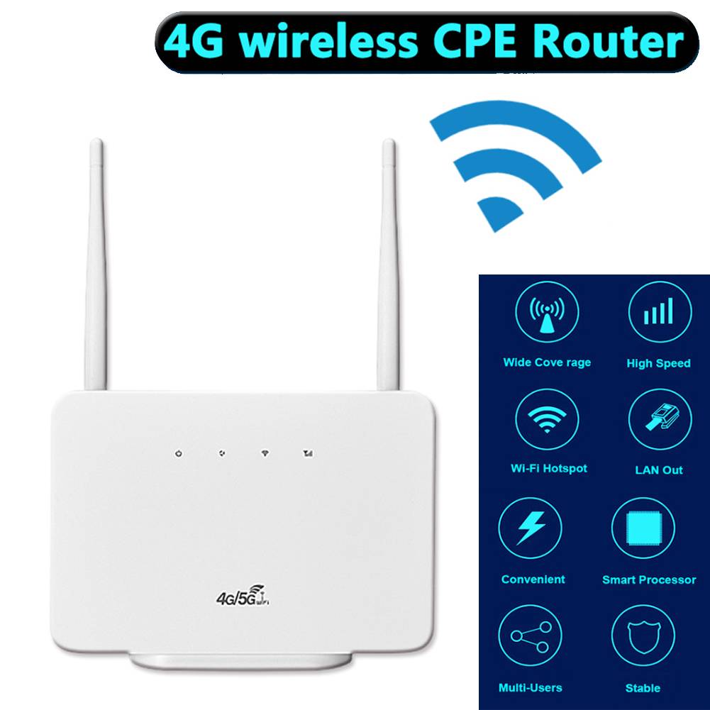 router 300Mbps 4G router 4G LTE CPE modem bezprzewodowy Antena zewnętrzna z gniazdem karty SIM Połączenie internetowe router Wi-Fi