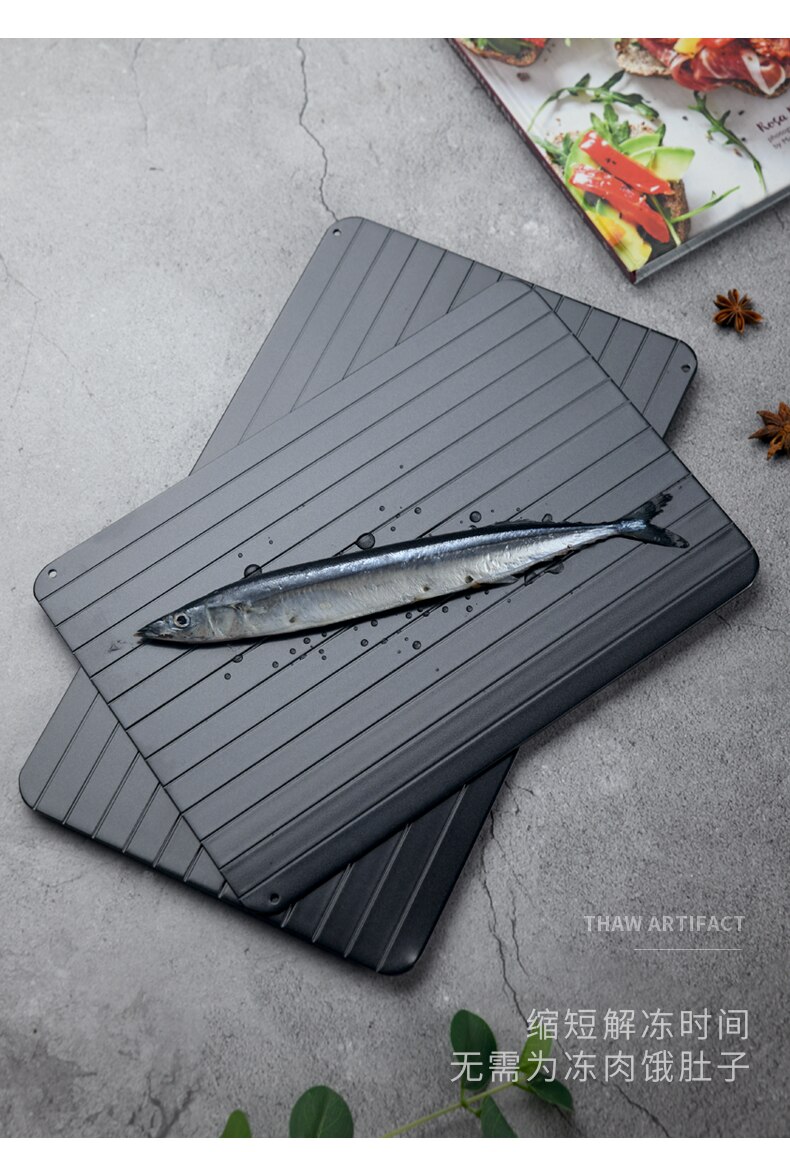 Forzen Fish Food Meat Defrosting Tray Fast Chicken Breast Serving Tray Fruit Utensilios De Cocina Thawing Plate Gadget EA6JDB