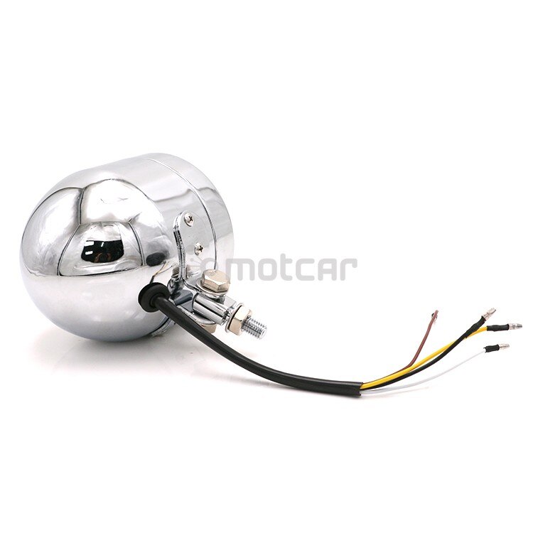 Scheinwerfer mit E MZ ETZ TS 125 150 250 251 Glas KLARGLAS LED CUSTOM V6