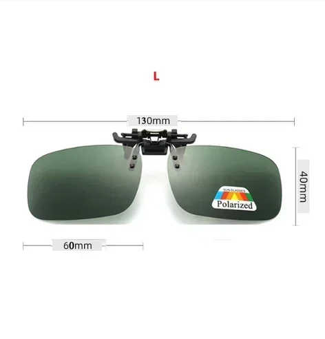 4 Color Grey Lenses Polarized Sunglasses Clip On Flip Up UV 380 Driving Fishing Night Vision Glasses Clips: Orange