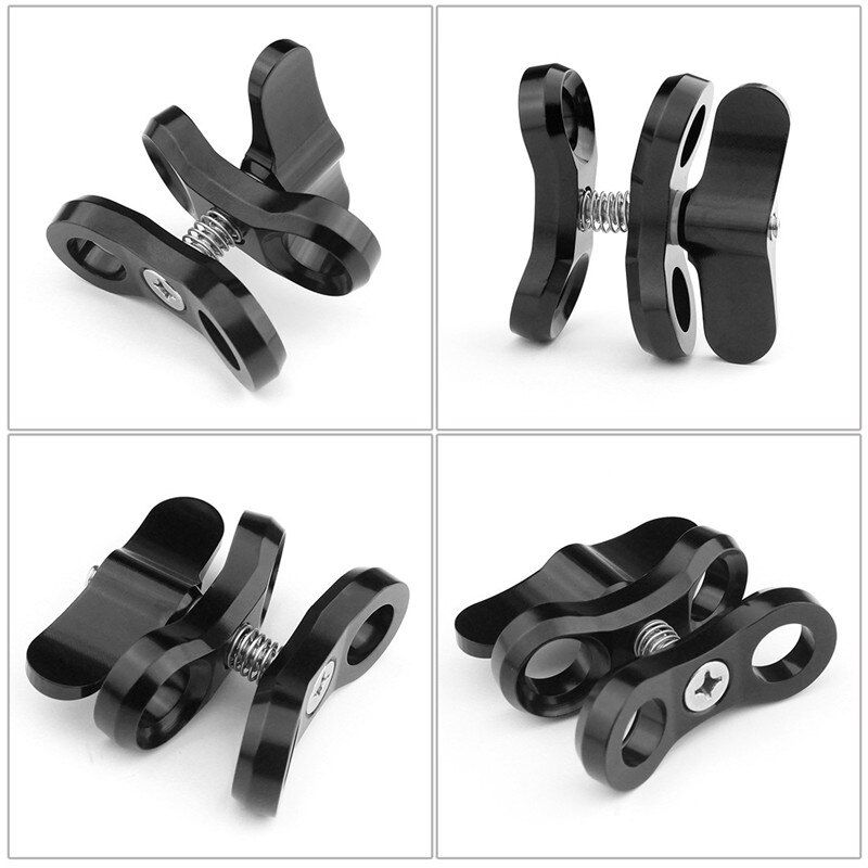Ball Klemme für Unterwasser Fotografie Schmetterling Clip verdreifachen Klemme montieren Adapter für Gopro Kamera Halterung Halfter