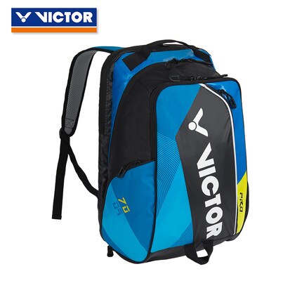 2018New Original Victor bádminton bolsa mochila deporte al aire libre de viaje bolsas de deportes de raqueta bolsa de gimnasio BR7009FC para 1-3 raquetas de zapatos