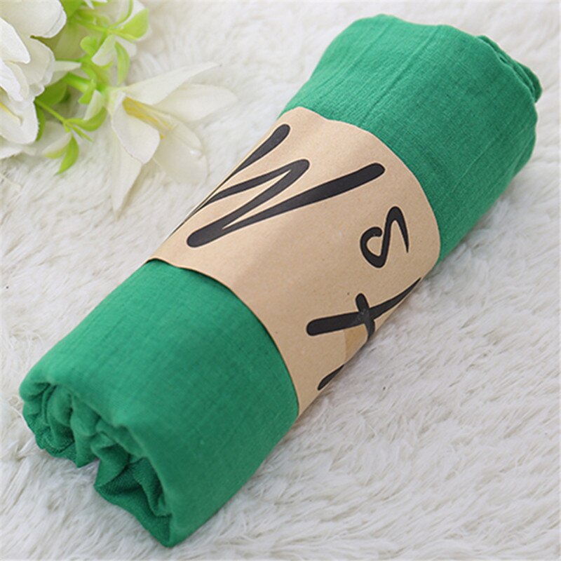 Écharpe de de Styliste pour Femme, Foulard de Créateur en Coton, Convient comme Hijab, Châle, Pashmina et Paréo de Plage, Bandana à Porter Autour du Cou, Modèle Noir pour Homme: Green