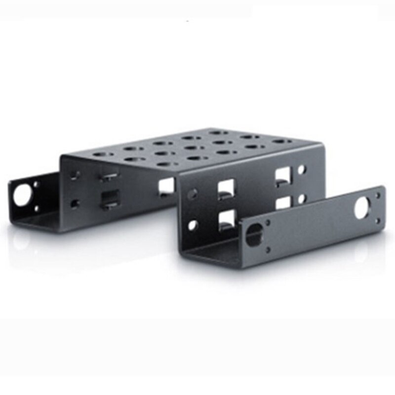 RISE-2-Bay 2.5-Inch To 5.25-Inch Adapter Bracket Hard Drive Caddy SSD Chassis Hard Drive Mounting Tray Caddy Bay