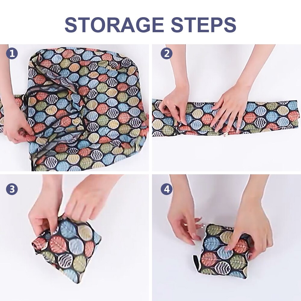 Large Folding Reusable Shopping Bags For Groceries Eco-Friendly Tote Fruits Vegetables Storage HandBags Ladies Shoulder Bag