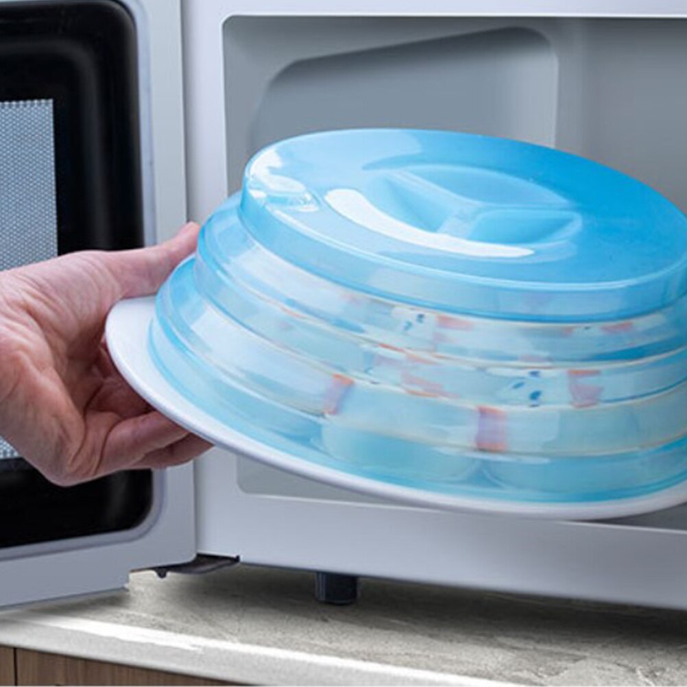 Housse de protection anti-insectes pour micro-ondes, couvercle résistant à l&#39;huile, pour assiette, bol, couvercle chauffant pour four à micro-ondes