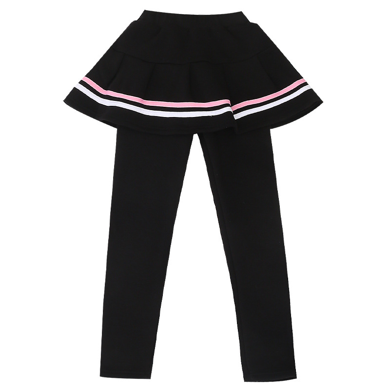 Falda de algodón para niñas, mallas de 3 a 12 años, novedad, Otoño e Invierno
