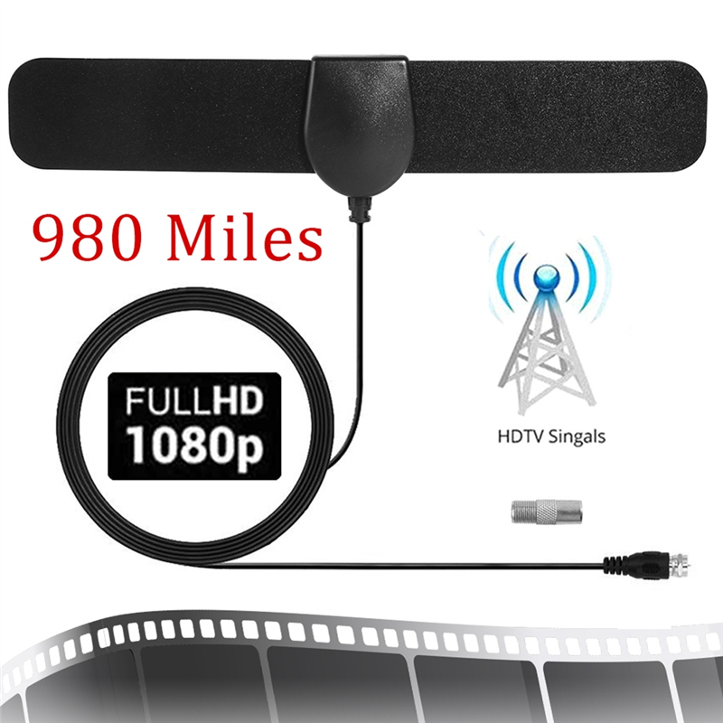 BTLIFE-2Pcs TV Antenna 4K 1000 Miles Indoor HDTV Digital Portable Aerial Signal Free View TV Aerial For Enhanced Reception