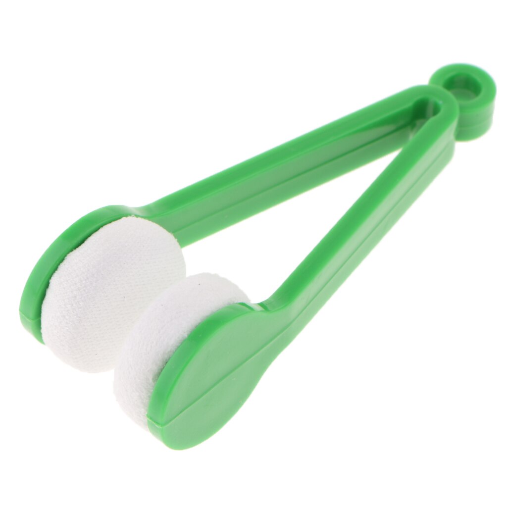 Mini Zonnebril Glazen Microfiber Brillen Cleaner Zachte Borstel: Green