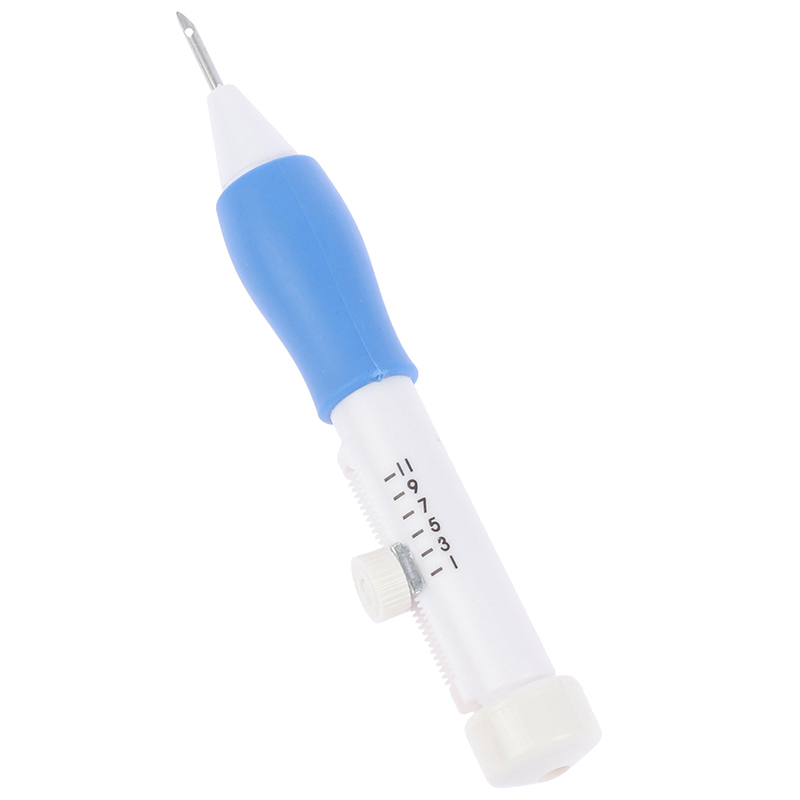 Bolígrafo para bordar lápiz mágico para bordado, bolígrafo para bordar DIY, manualidades, lápiz mágico para bordado, bolígrafo para bordar, Juego de 3 agujas de perforación intercambiables, accesorios de costura