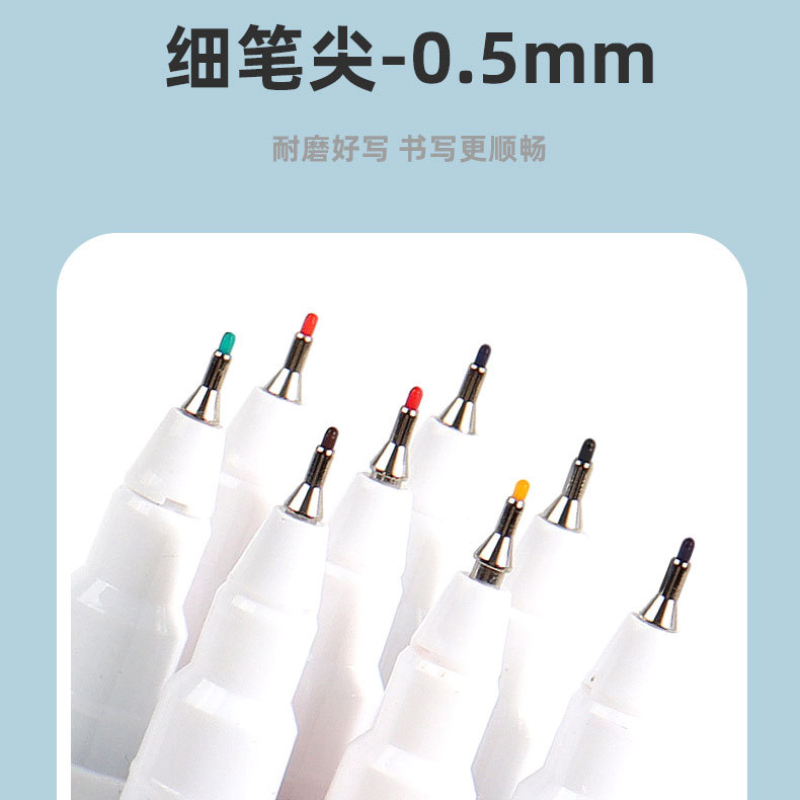 8 kleuren 0,5 mm magnetische droog uitwisbare markers whiteboard markeerstift kantoor school wit bord briefpapier extra fijne punt gekleurde pennen