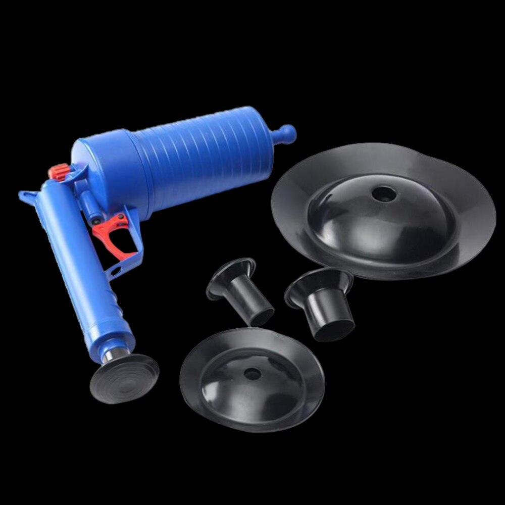 Home Sink Pipe Clog Remover High Pressure Air Drain Blaster Gun Pipe Cleaning Pump Sink Toilets Bathroom Kitchen Cleaner Kits
