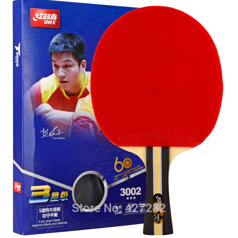 Type In Dhs T3002 T4002 Tafeltennis Rackets Dhs Afgewerkte Rackets Racket Sport Ping Pong Peddels