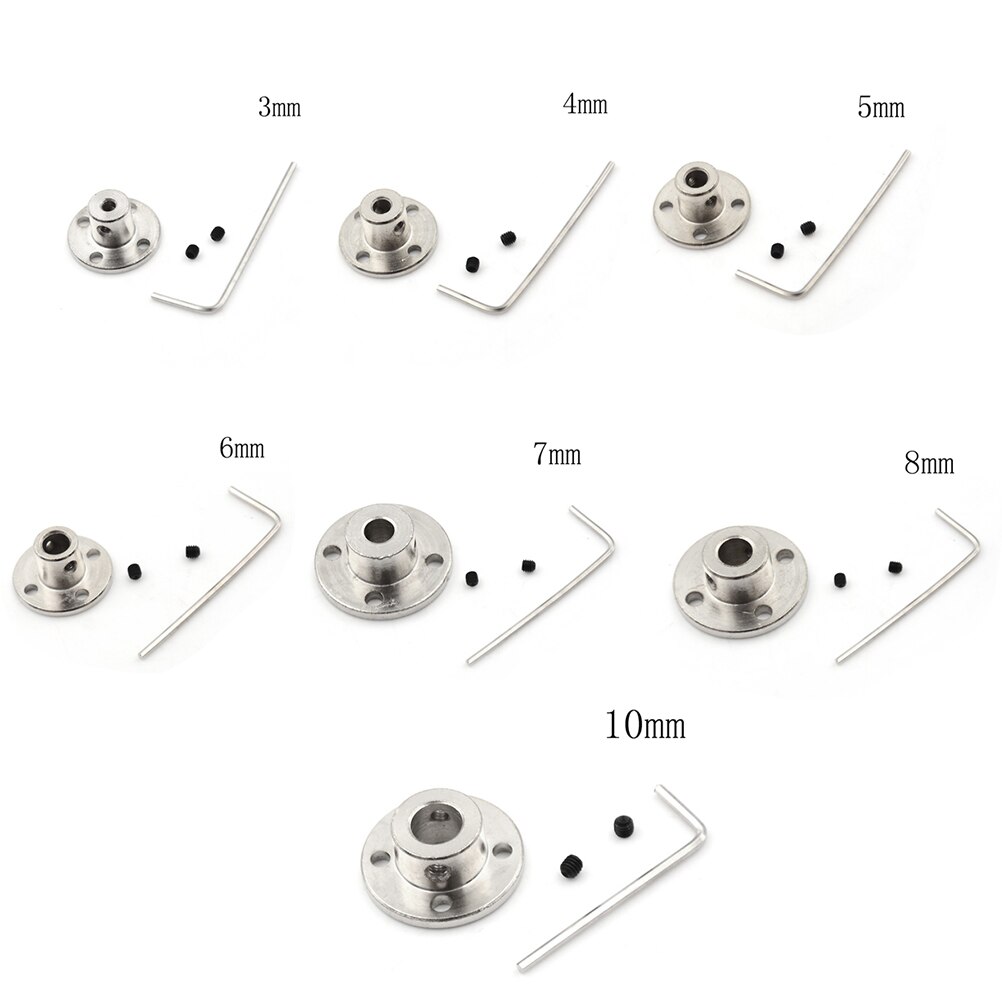 Rigid Flange Coupling Motor Guide Shaft Coupler Motor Connector 3/4/5/6/7/8/10mm R11