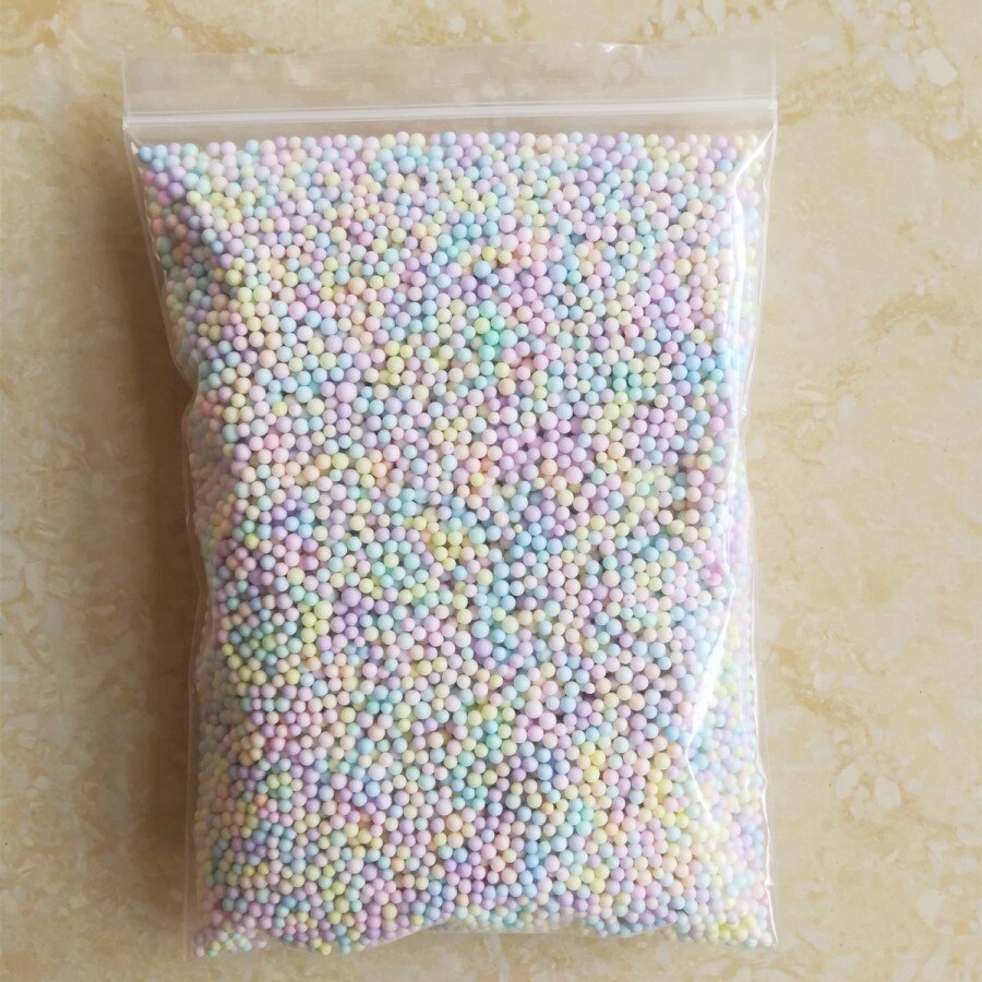 10000 stücke ~ 16000 stücke 2-3,5mm 4-6mm Polystyrol Styropor Kunststoff Pastell Schaum Mini Perlen ball DIY Schleim Assorted Farben Dekoration: 2-3.5mm Mix2