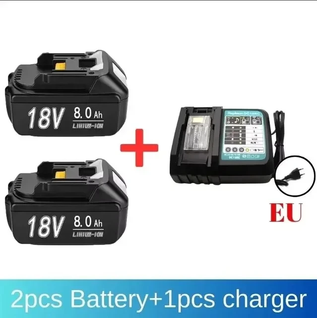 100%  originale makita 6ah/8ah/12ah for makita 18v batteri  bl1830b bl1850b bl1850 bl1840 bl1860 bl1815 erstatnings litiumbatteri