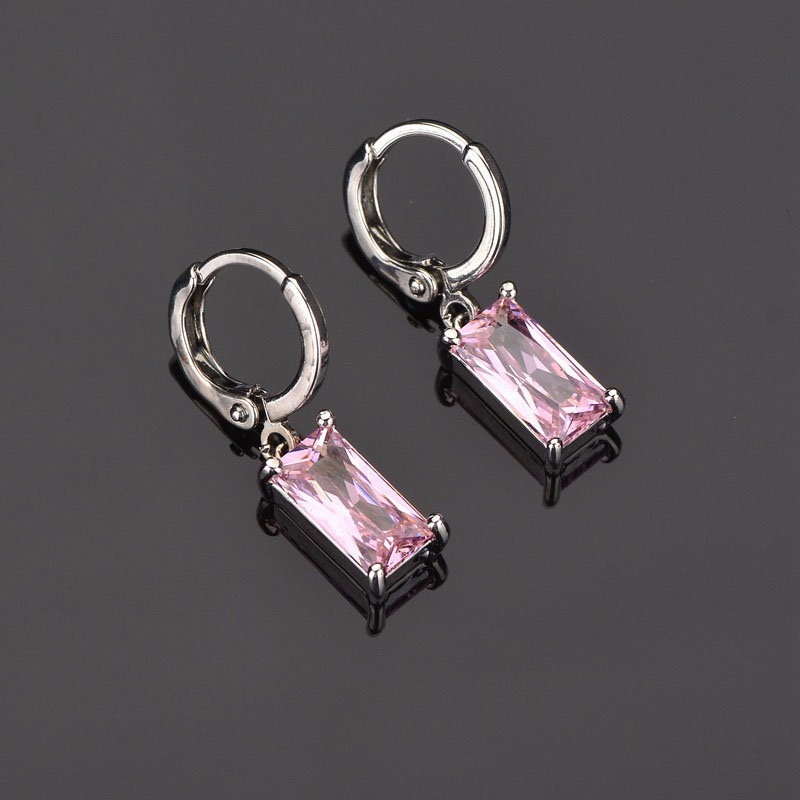 Y2K gotisch Strass Kreuz Ohrringe Kpop Zirkon Kreuz Tropfen Ohrring für Frauen Grunge Egirl Ohrringe Schmuck Zubehör: Orange