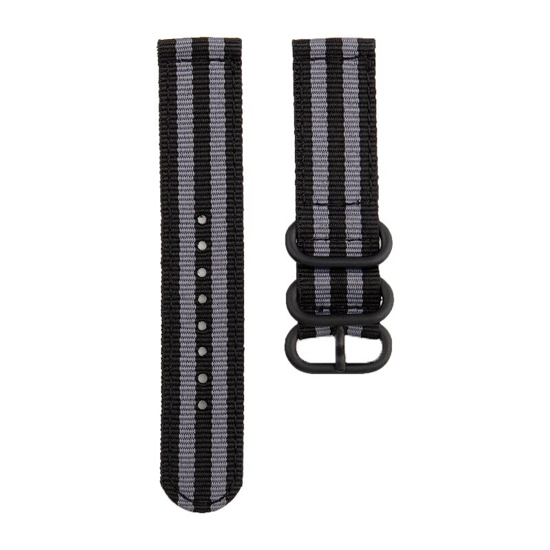 18mm 20mm Quick Release Nylon Armband für Nokia Withings Stahl HR 36mm 40mm smartwatch Uhr Band sport Handgelenk Gurt: black grey / 20mm for 40