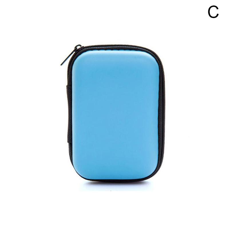 Étui Portable Pochette Sac De Rangement Pour Écouteurs Écouteurs Noir