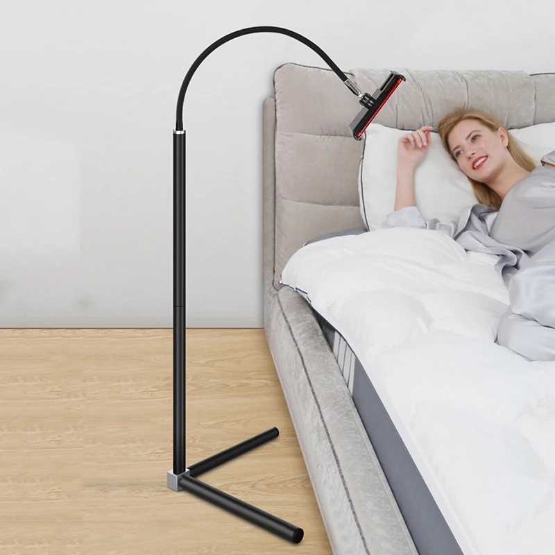 Statief Floor Stand Opvouwbare Tablet Telefoon Bed Houder Voor 4-11 Inch Mobiele Telefoon Tablet Floor Ondersteuning Voor Iphone ipad Pro 10.5''