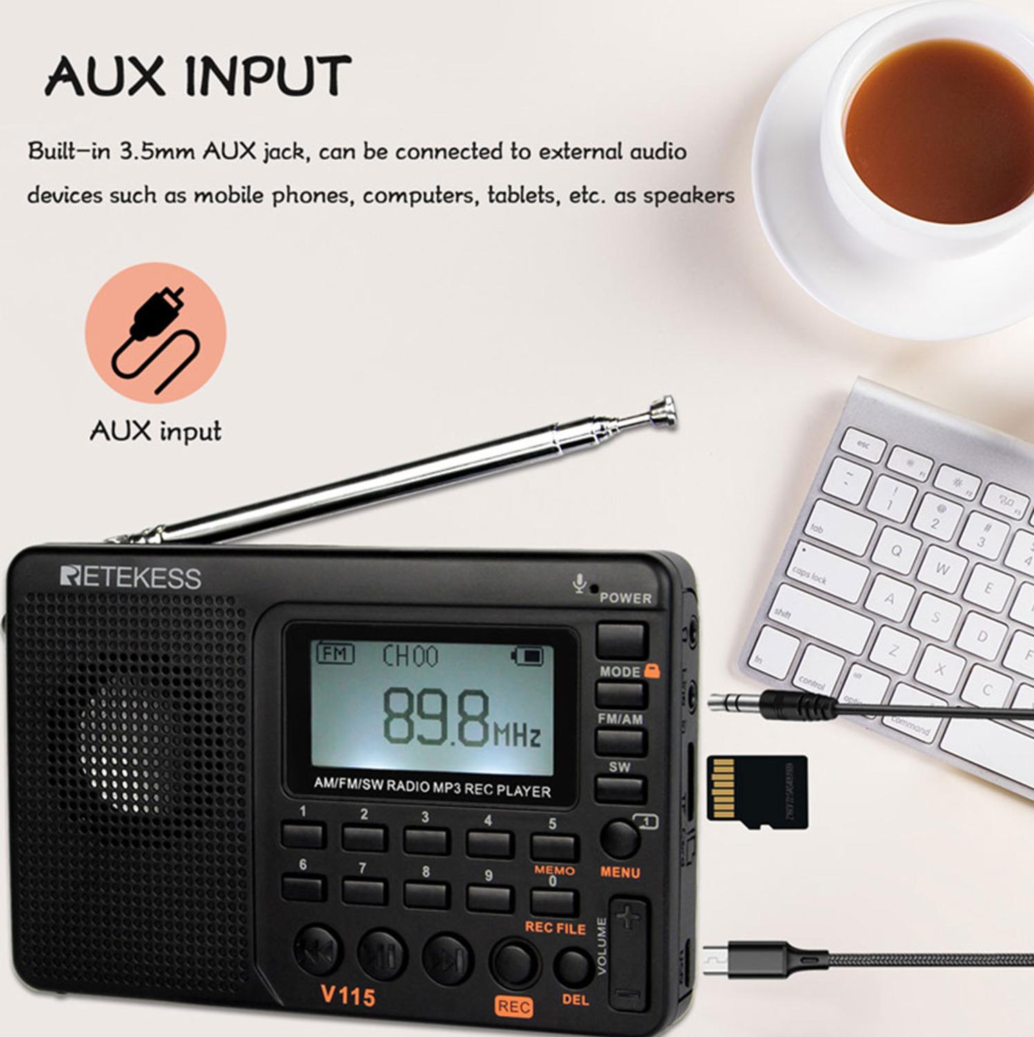 V115 Radio Porfessional AM FM SW Pocket Radio Shor... – Vicedeal