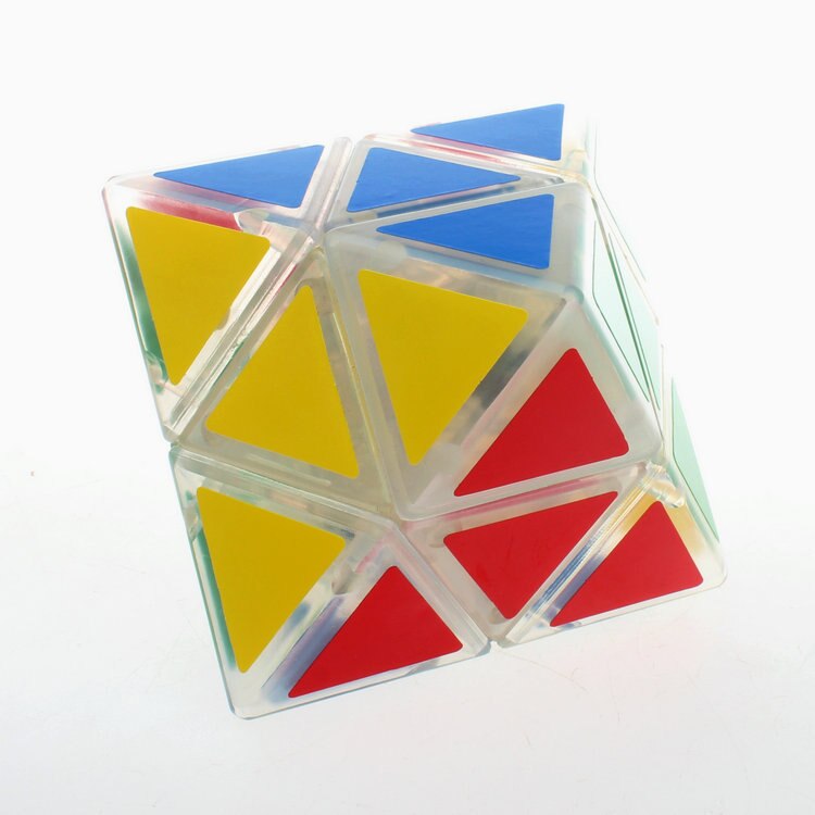 Mozhi assi diamante autoadesivo ottaedro zauberwürfel Spezielle Intelligence Test Geschwindigkeit Puzzle Spielzeug Für kinder Lernen gif