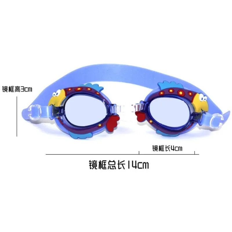 Lunettes de natation en silicone pour enfants, bandages souples réglables, élastiques et étanches, équipement de piscine pour filles, dessin animé mignon