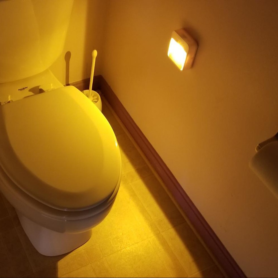 Bevægelsessensor nattelys trådløs væglampe batteridrevet toilet trappe køkkenskab lys nødbelysning genopladelig