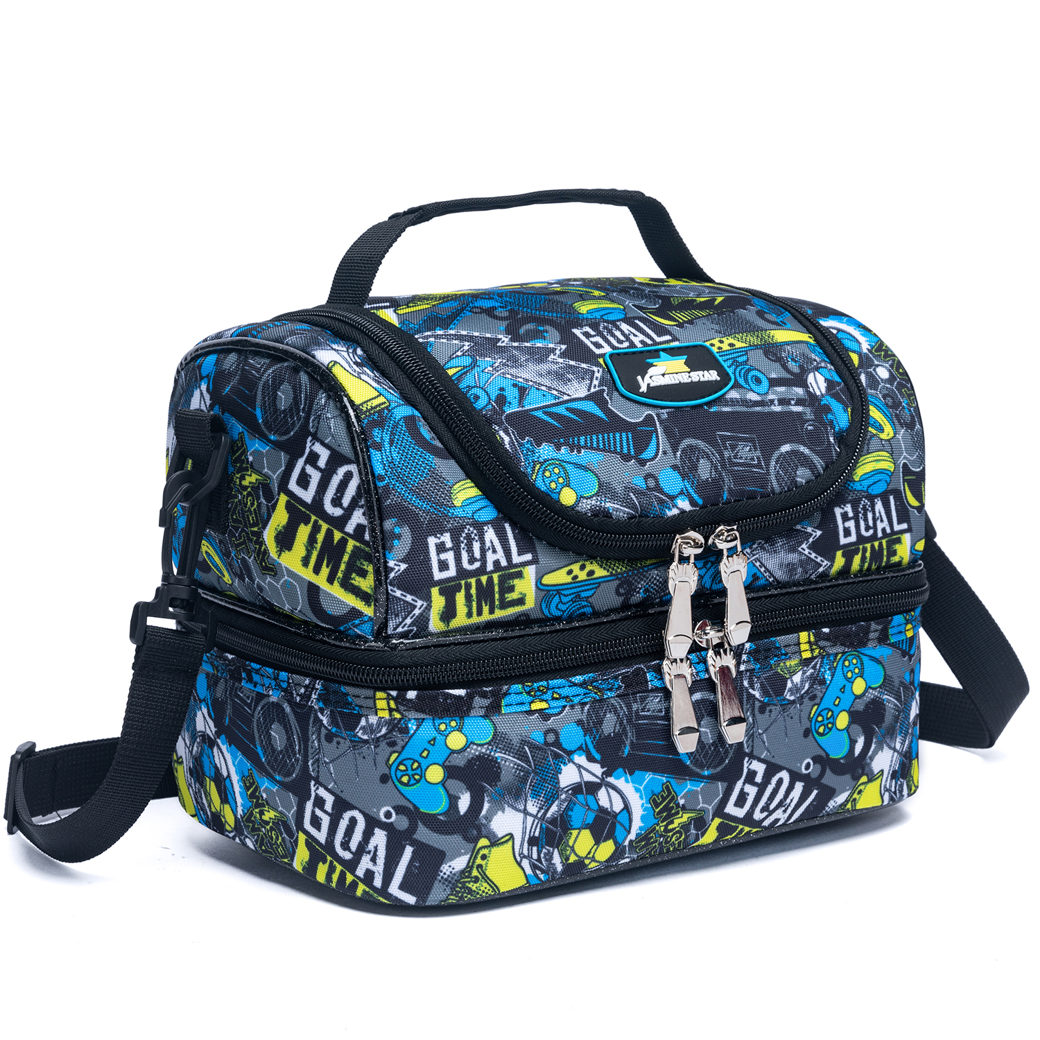 Lunch Box for Boys 5-12 Bento Box for Kids with Ice Pack Lunch Box with Stainless Steel Water Bottle: MULTI