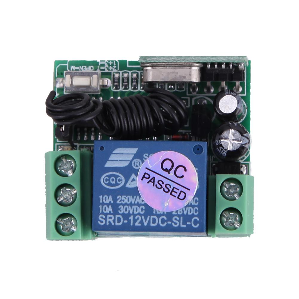 Universal Wireless Remote Control Transmitter From dc 12V 10A 433MHZ Remote Control Switch With Receiver For Anti-Theft Alarm Sy