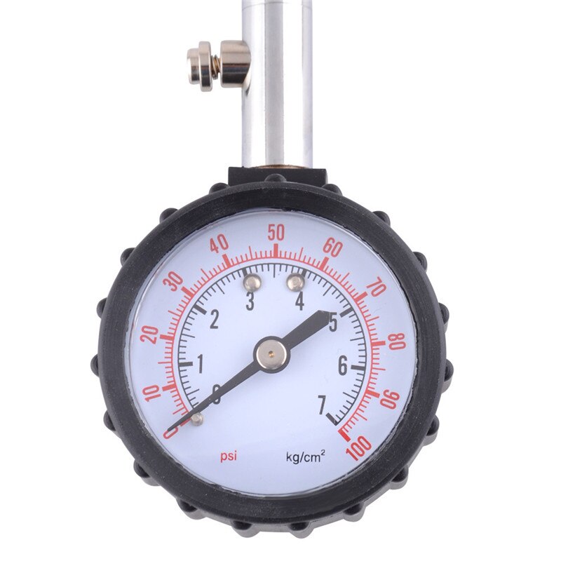 Lange Buis Bike Motor Band Auto Luchtdrukmeter Meter Bandenspanningsmeter 0-100 PSI Meter Voertuig Tester monitoring Systeem