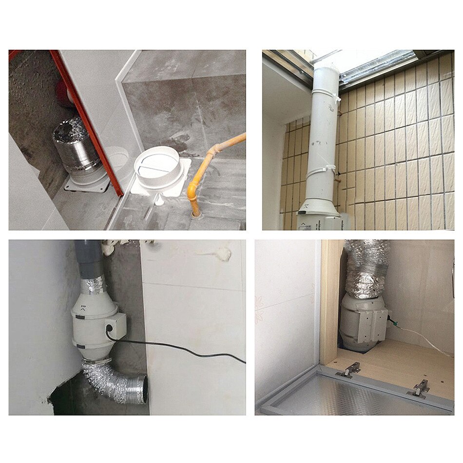 Seaan trekkblokker spjeld ventilasjon tilbakeslagsventil utkast baklukker for inline kanalisering kjøkken ventilasjon grill