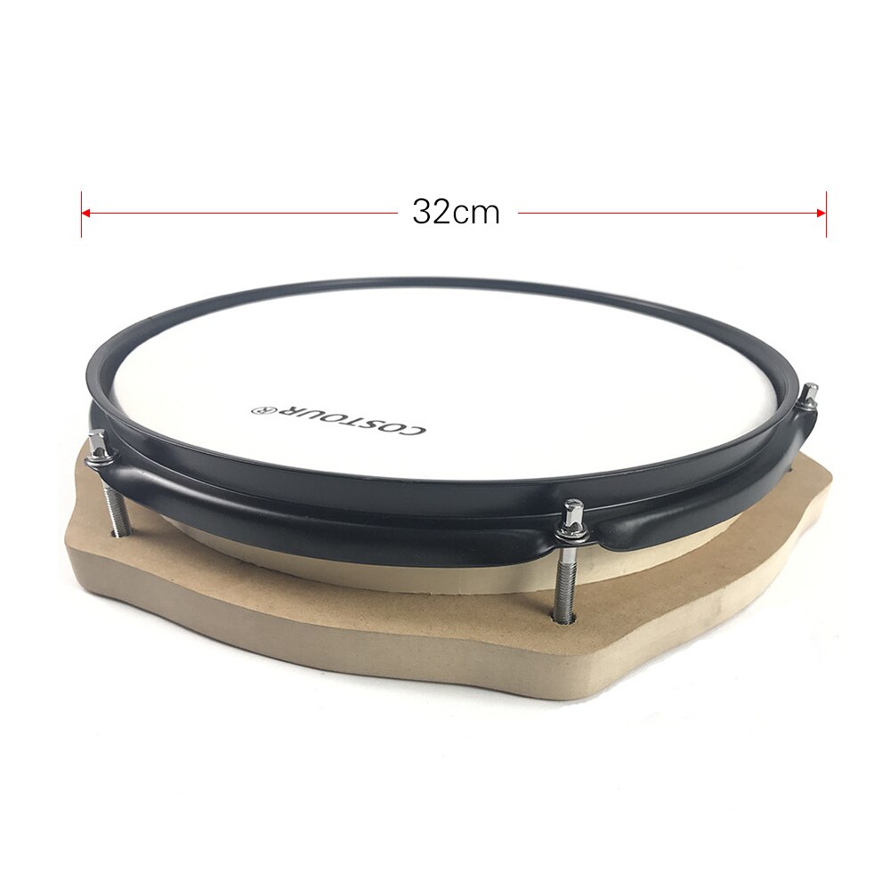 12 Inch Drum Practice Pad Silent Drum for Drum Beginners Players Drum Accessories