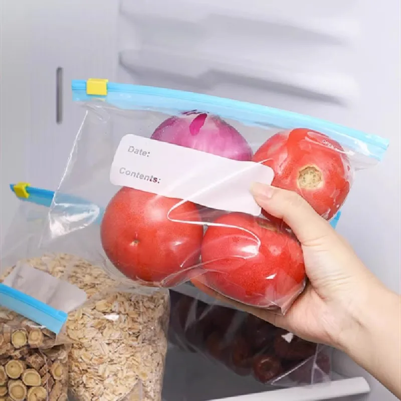 Sacs de conservation des aliments réutilisables, sac Transparent scellé à fermeture éclair pour réfrigérateur de cuisine, sac frais à fermeture éclair, conteneurs de scellage en plastique pour Camping