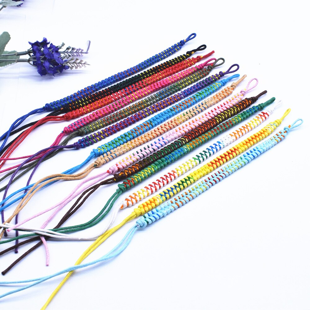 Hand geweven Kant Up Vlag Kleur Armband voor Mannen en Vrouwen Koppels Armband Sport Fans Rol- spelen Sieraden