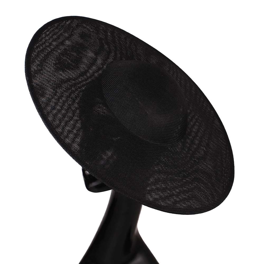 Big Top Hat 40 CM Size Women Party Dinner Deby Cocktail Ladies Chapeau Cap Bride Wedding Fascinators Base DIY Hair Accessores