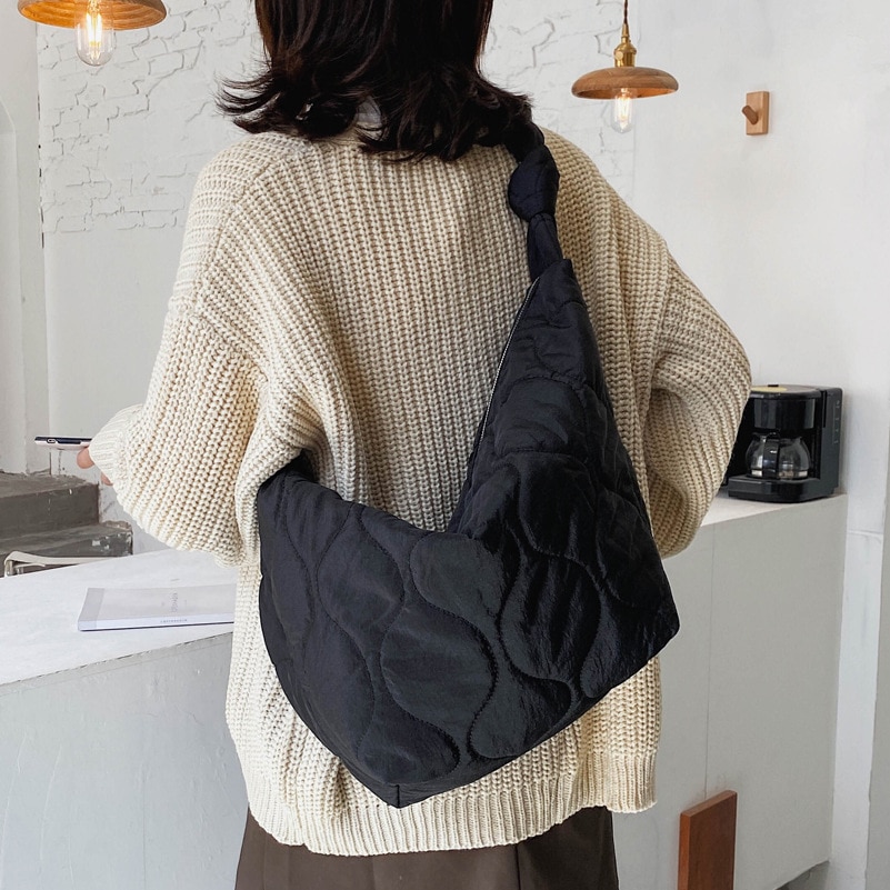 Mode Schoudertas Crossbody Tassen Voor Vrouwen Grote Capaciteit Tas Rits Mode Wilde Vrouwelijke Katoen Reistassen