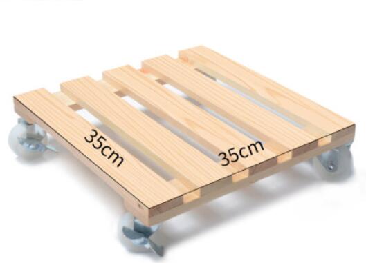 Solid wood computer case bracket Desktop Computer host tray Mobile cooling CPU holder: M