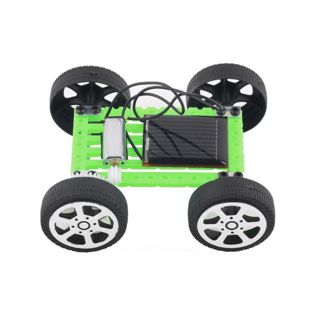 Mini Solar Powered Toy Children Educational Gadget Hobby Funny DIY Car Kit