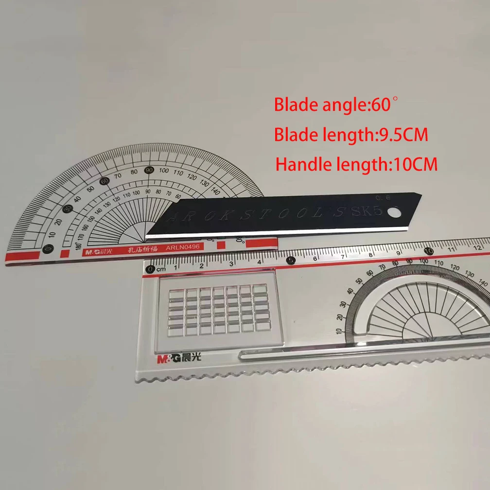 18MM Dienstprogramm Messer Klingen SK5 Kohlenstoff Legierung Stahl Papier Büro Schreibwaren Kunst Papier Schneiden 10/20/30/50/100Stck